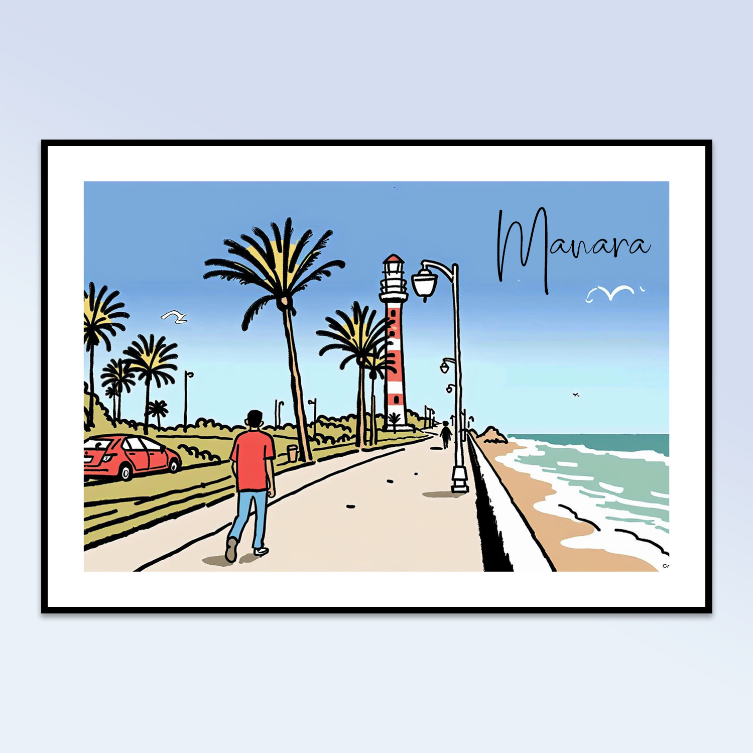 Framed Printed Painting-Manara